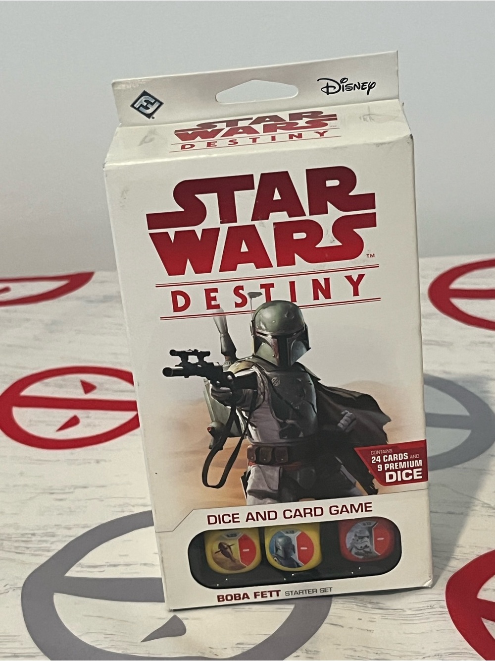 NEW SEALED Star Wars Destiny Boba Fett Starter Set Dice & Card Game FFG Disney